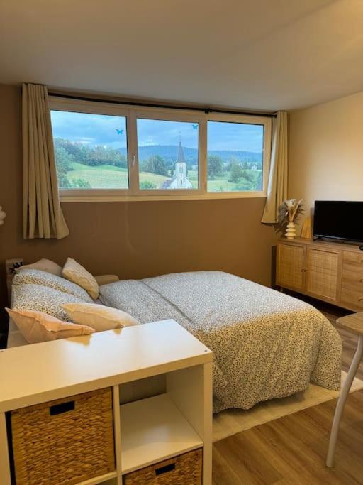 Studio Cosy Au Coeur Du Haut-Jura Foncine-le-Bas Exteriér fotografie